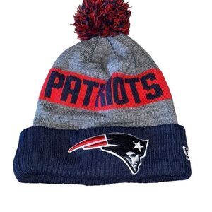 NEW ENGLAND PATRIOTS NFL NEW ERA ON FIELD SPORT KNIT 2015-16 Pom Stocking Hat